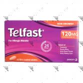 Telfast 120mg Allergic Rhinitis Non Drowsy 10s