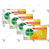 Dettol Anti-Bacterial Bar Soap (100gx4) Fresh