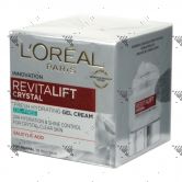 L'Oreal Revitalift Crystal Fresh Hydrating Gel Cream 50ml Normal To Oily Skin