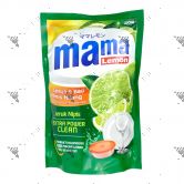 Mama Lemon Dishwashing 680ml Refill Extra Clean Lime