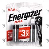 Energizer Max Battery AAA 6s