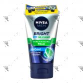 Nivea Men Bright 8H Oil Clear Pore Minimizing Foam 100ml 