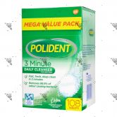 Polident Denture Cleanser 3 Minutes 108s Mega Value Pack