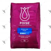 Poise Pads Moderate 16s Regular