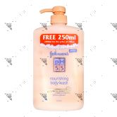 Johnson's pH Body Wash 750+250ml Honey