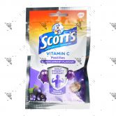 Scott's Vit-C Pastilles Zipper Blackcurrant 30g