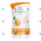 Shokubutsu Shower Cream Refill 550g Orange Peel Sensation